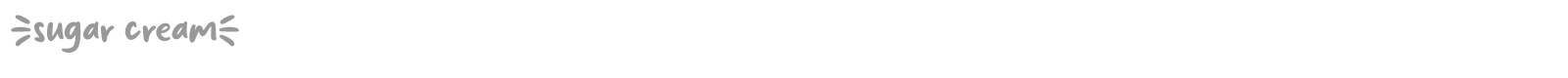 Sugar Cream font preview
